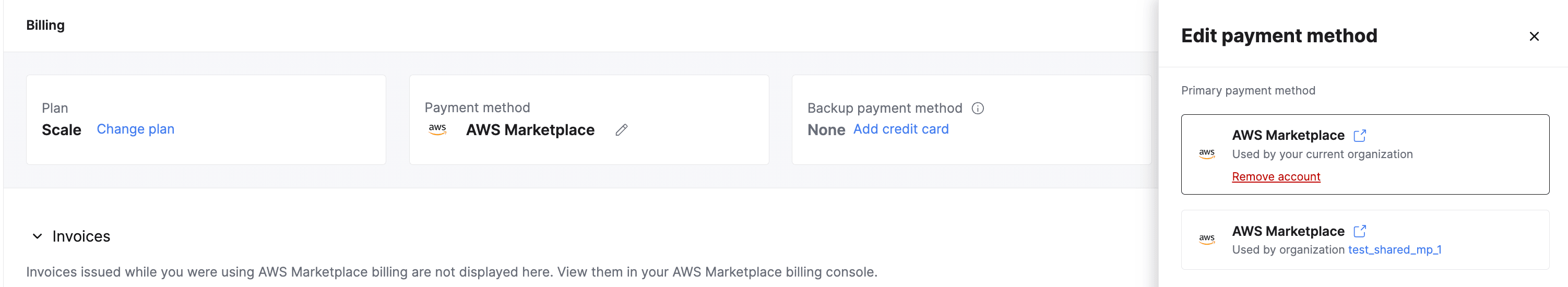 Edit payment method