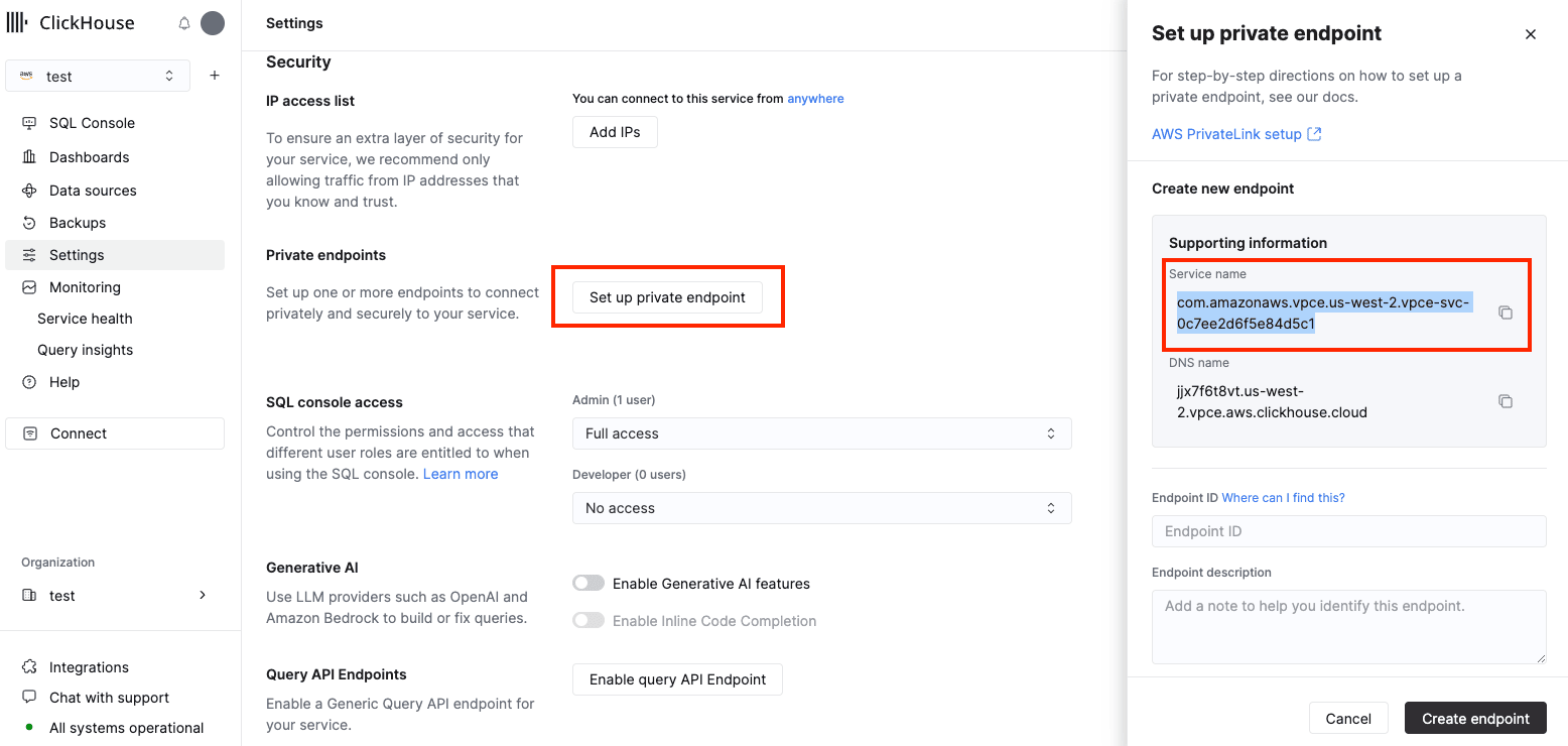 Private Endpoints