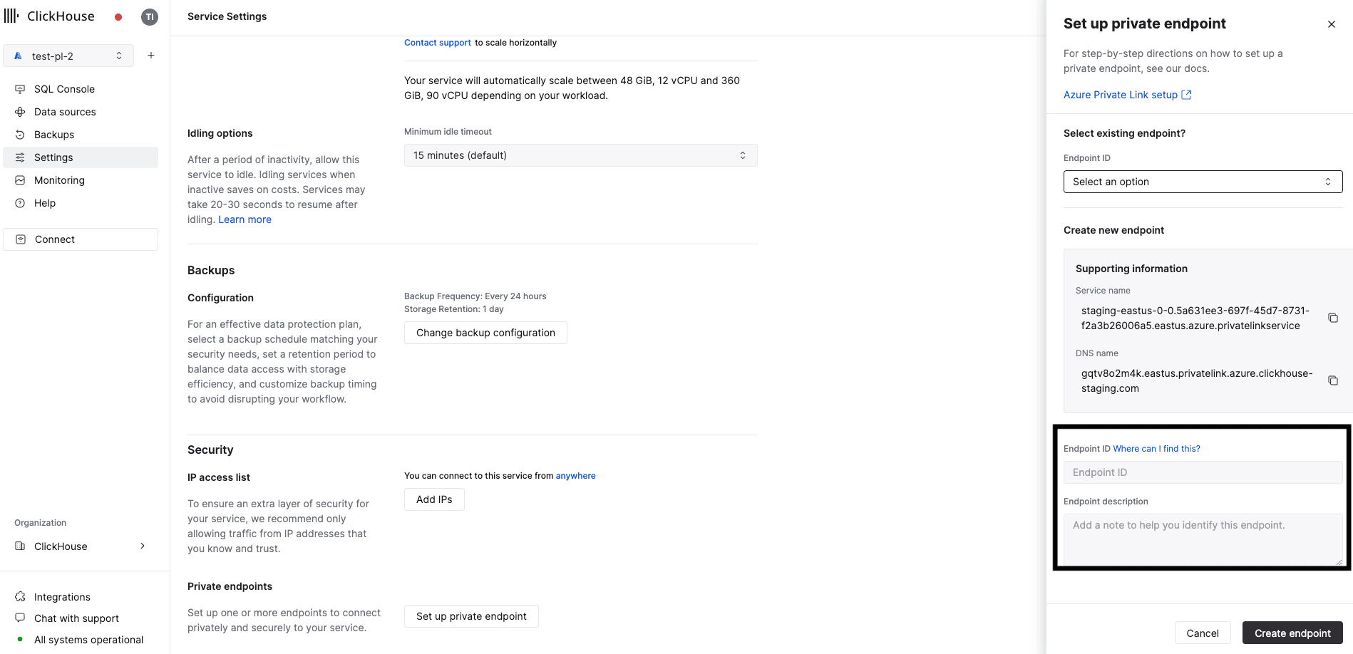 Private Endpoints Filter