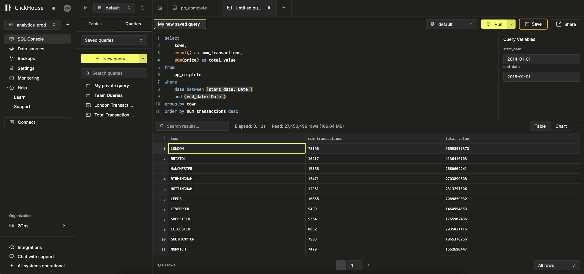 Rename query