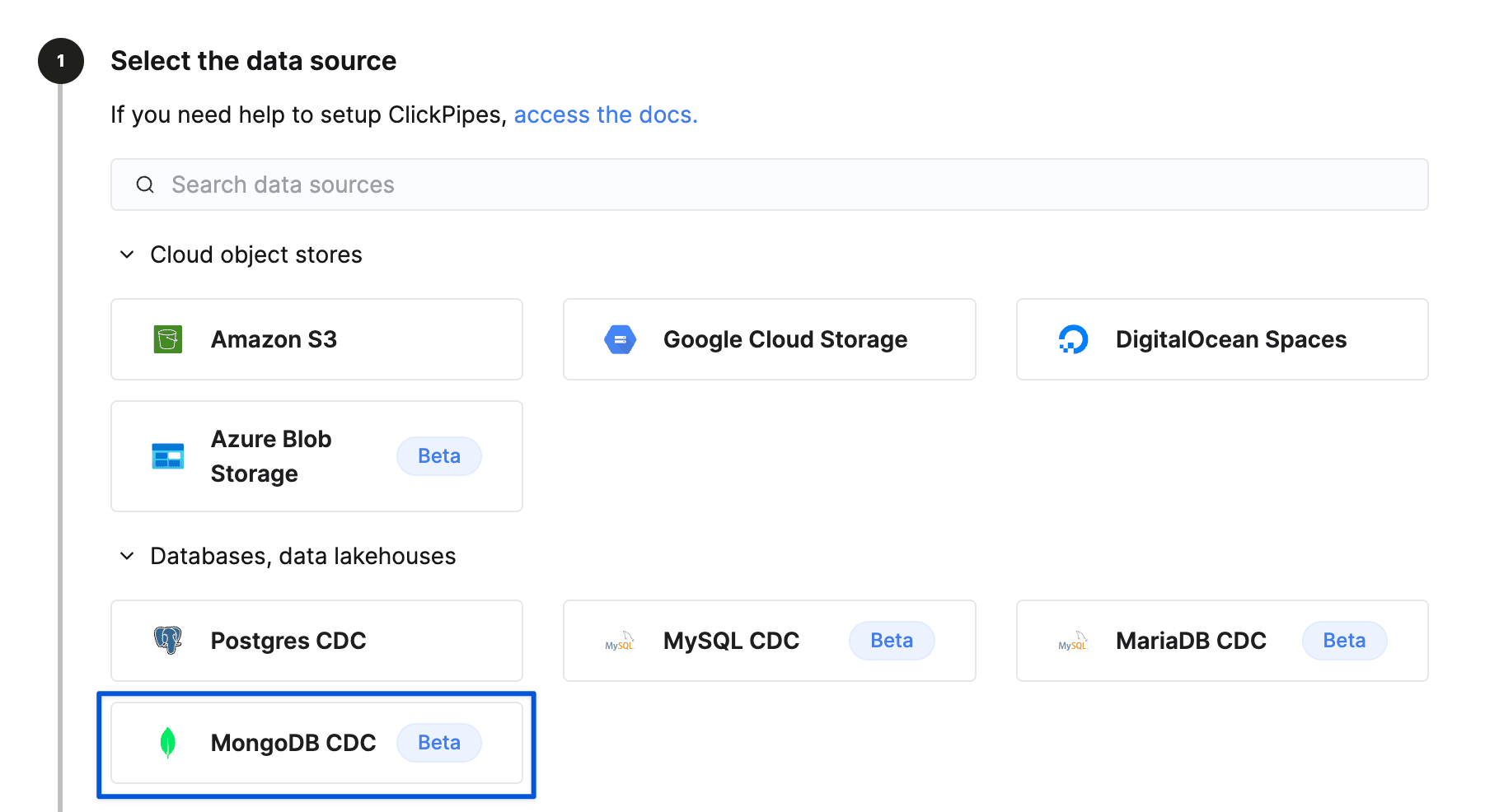 اختيار MongoDB