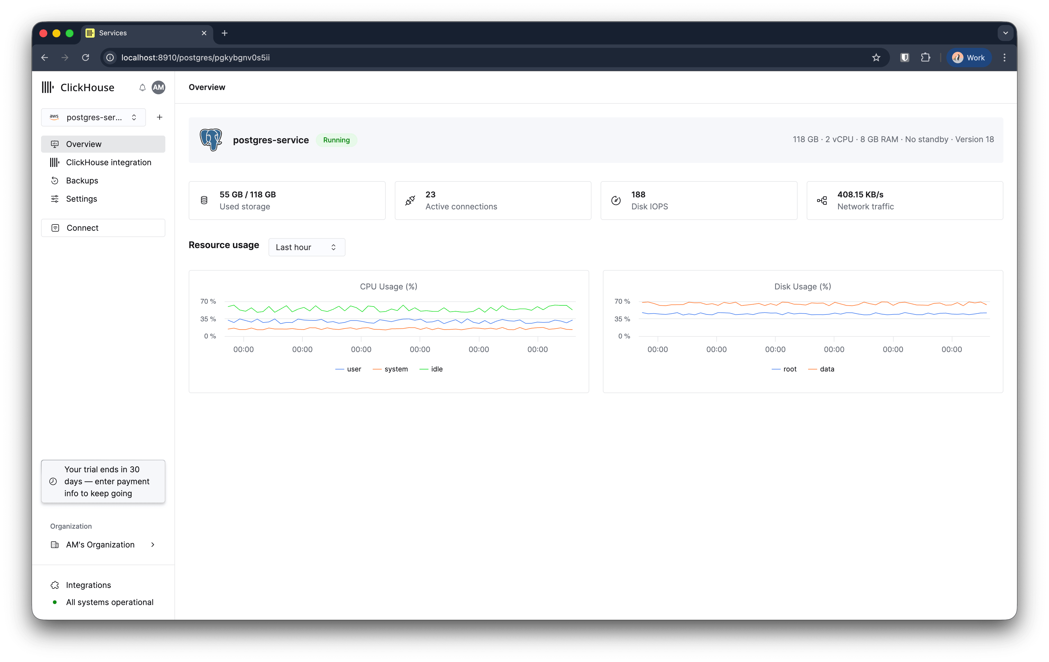 ClickHouse Managed Postgres overview