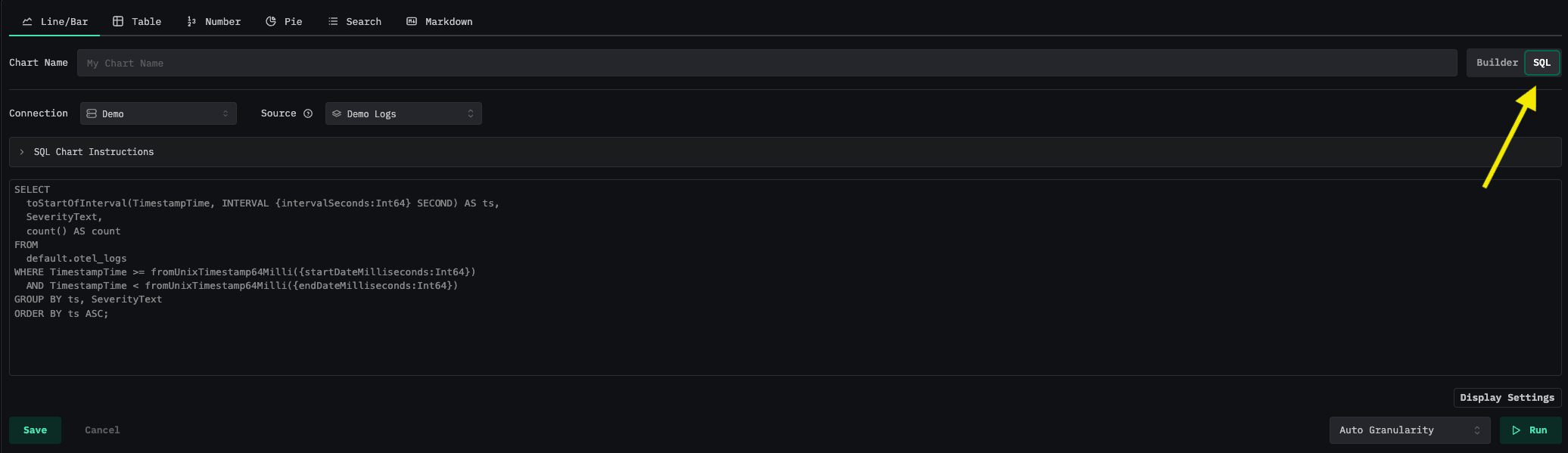SQL Editor Button